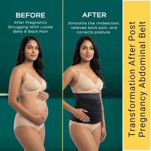 Image of WELLESA 3-IN-1 Postpartum Belly Belt for Women