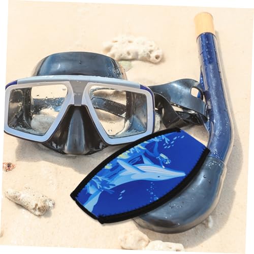 Correa de buceo elástica Mikikit funda suave azul para evitar tirones de pelo 5