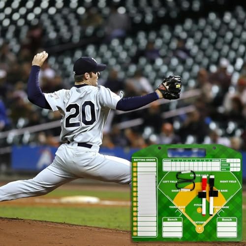 Tableau d'alignement de baseball magnétique avec surface effaçable à sec