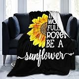 Sonnenblume Decke Decke Weiche Warme Leichte für Kinder Erwachsene Frauen Geschenk Sonnenblumen Bettwäsche Blumenmuster Decke Sunflower Blanket 50
