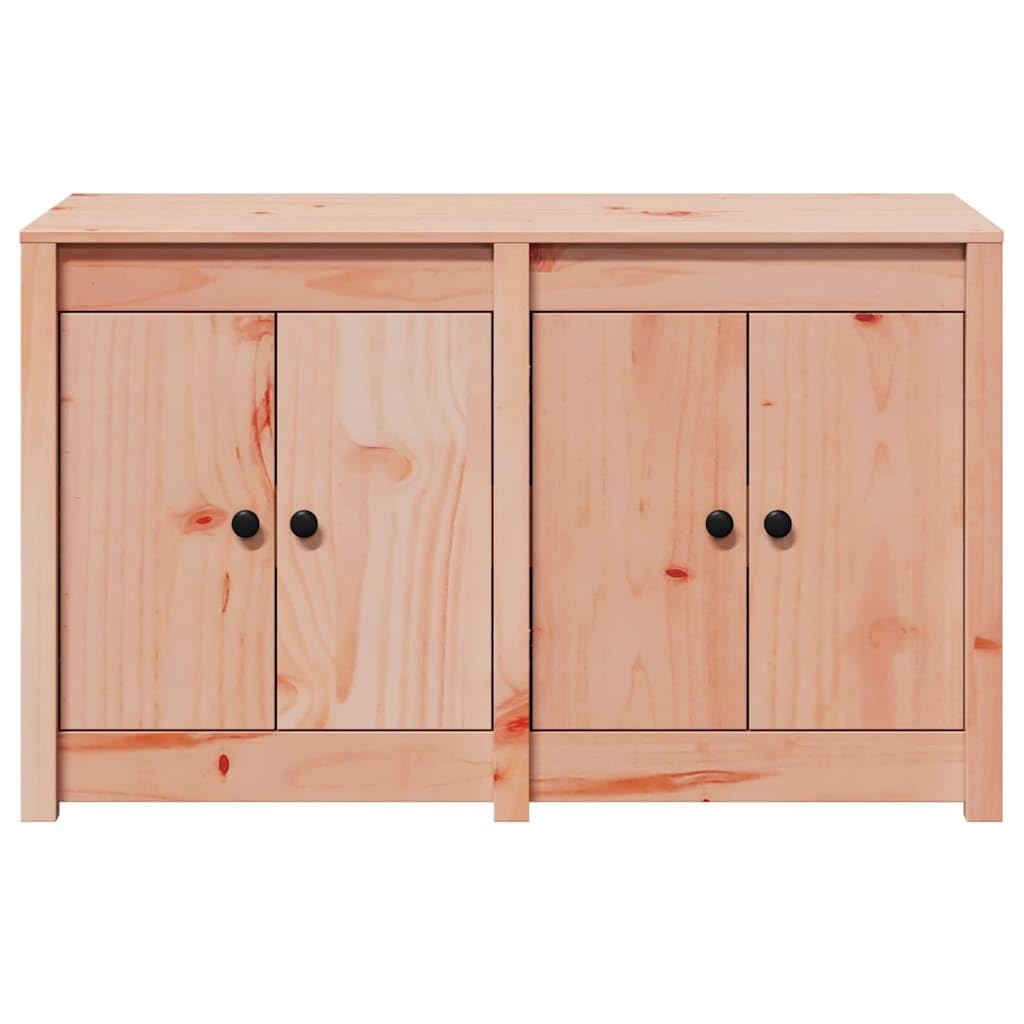 Mobile da cucina moderno con ante a filo e maniglie con bottoni in legno di pino massiccio con ripiani stabili per una pratica conservazione, armadio da cucina effetto rovere marrone