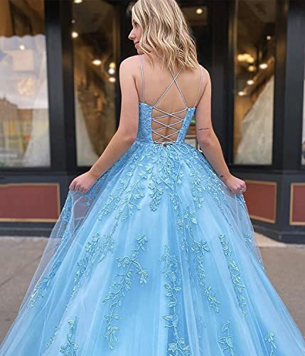 Prom Dress Lace Formal Evening Gowns Appliques Wedding Guest Dress Tulle Long Prom Dress3