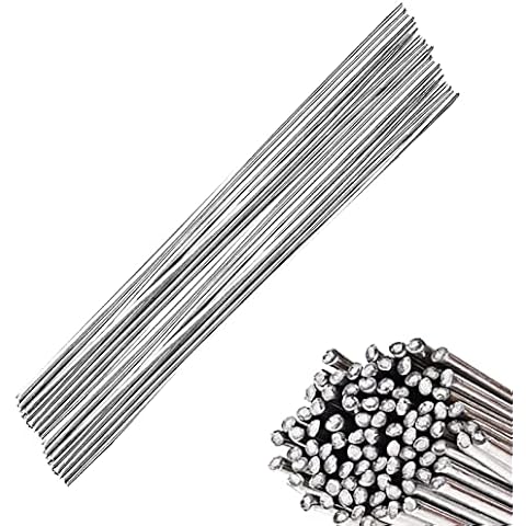 100-Pack Aluminum Welding Rods, Flux Core Welding Wire Solution Welding 1022℉ Low Temperature Aluminum Brazing Rods,No Flux Required, 1/16" x 10in Cover
