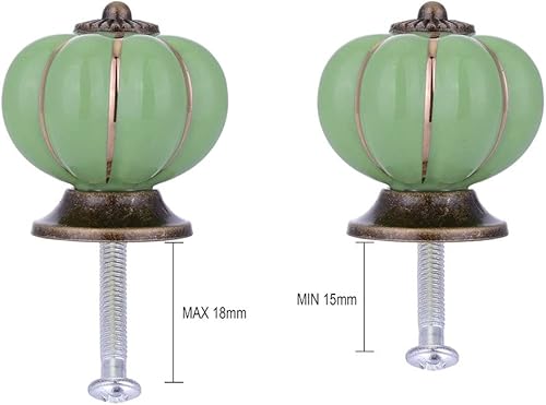 Miniatura 5 de Pomos decorativos para armarios y cajones, pomos Wolfteeth1-12 pulgadas, pomos de gabinete de calabaza para decoración de otoño, pomos de cajón,