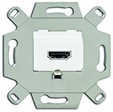 0261/23 Busch-Jaeger 0261/32 HDMI-Anschlussdose mit Schraubklemmen und Zugentlastung