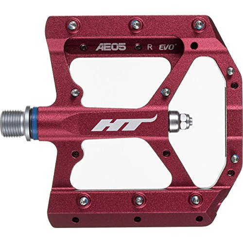 HT AE05 Unisex Adult Flat Pedals, Red