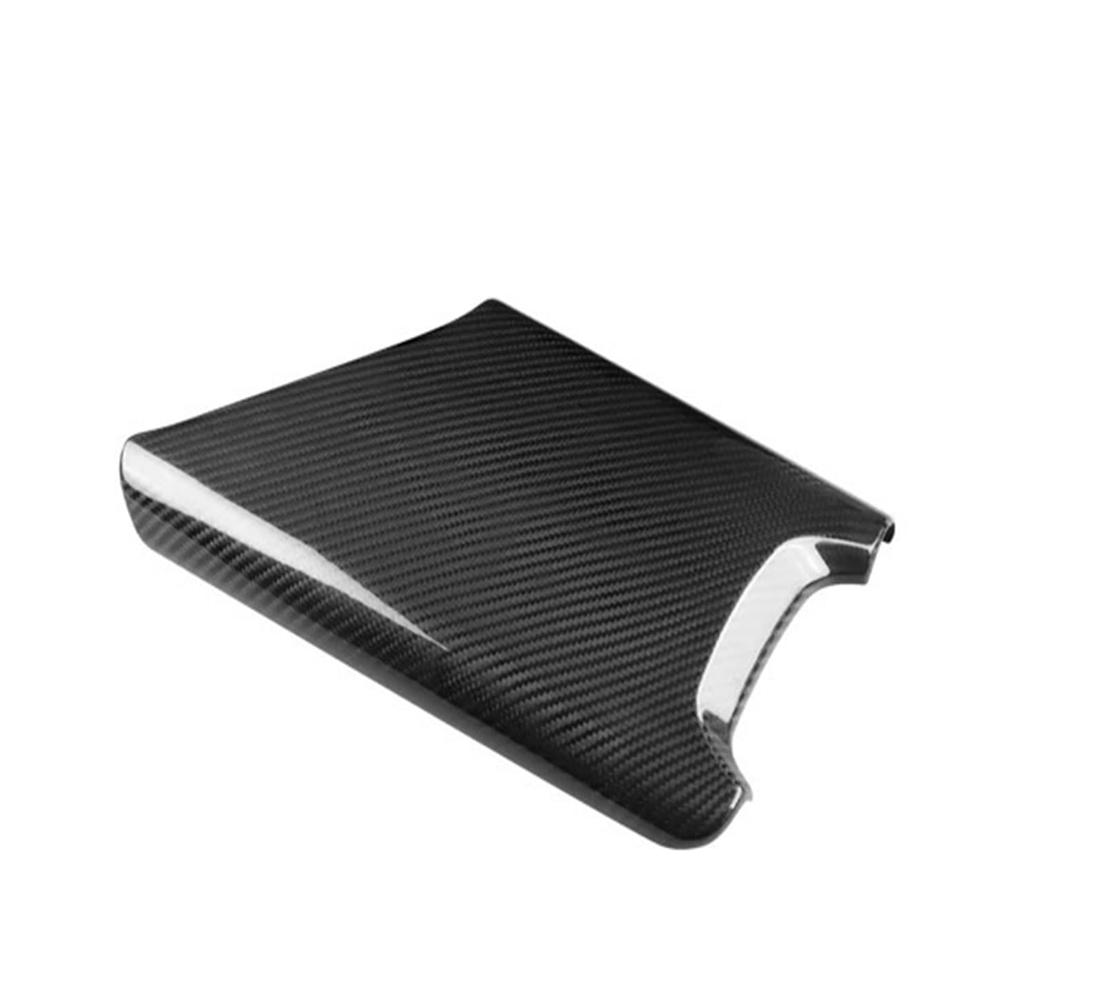 Interior Trim for Chevrolet for Corvette C8 2020-2024 Car Center Armrest Box Interior Real Hard Carbon Fiber Sticker Car Interior Trim Strips(Black Carbon)