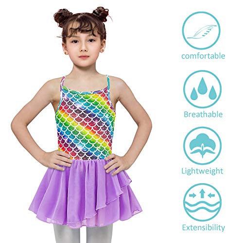 image for Lovefairy Ballet Dance Dress Tutu for Little Girls 5t Mermaid Gymnasti