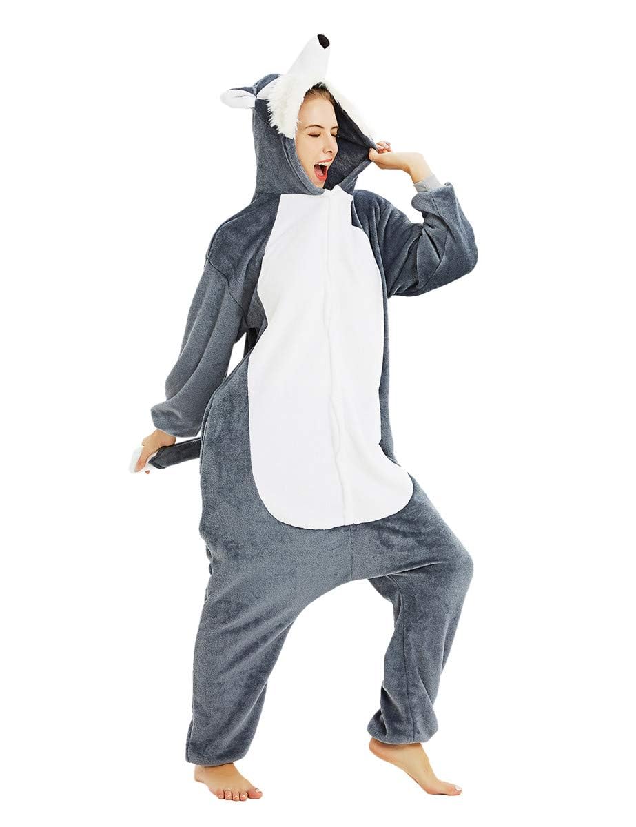 Luojida Carnevale Halloween Costume o Pigiama Animali Cosplay Party Tuta OnePiece Regalo di Compleanno per Adulti Adolescenziale Ragazzi