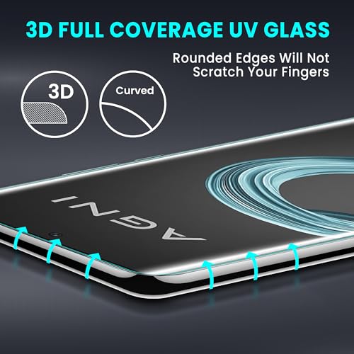 Image of ArmourPro Military Grade UV Tempered Glass Screen Protector for Lava Agni 2 and Agni 3 5G (6.78 Inch) With Easy Installation Kit| Edge-To-Edge Protector Coverage |Crystal Clear