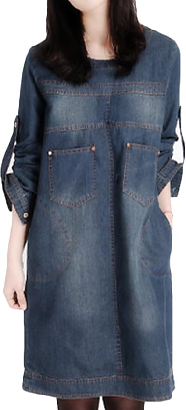 Womens denim tunic dress Clearance