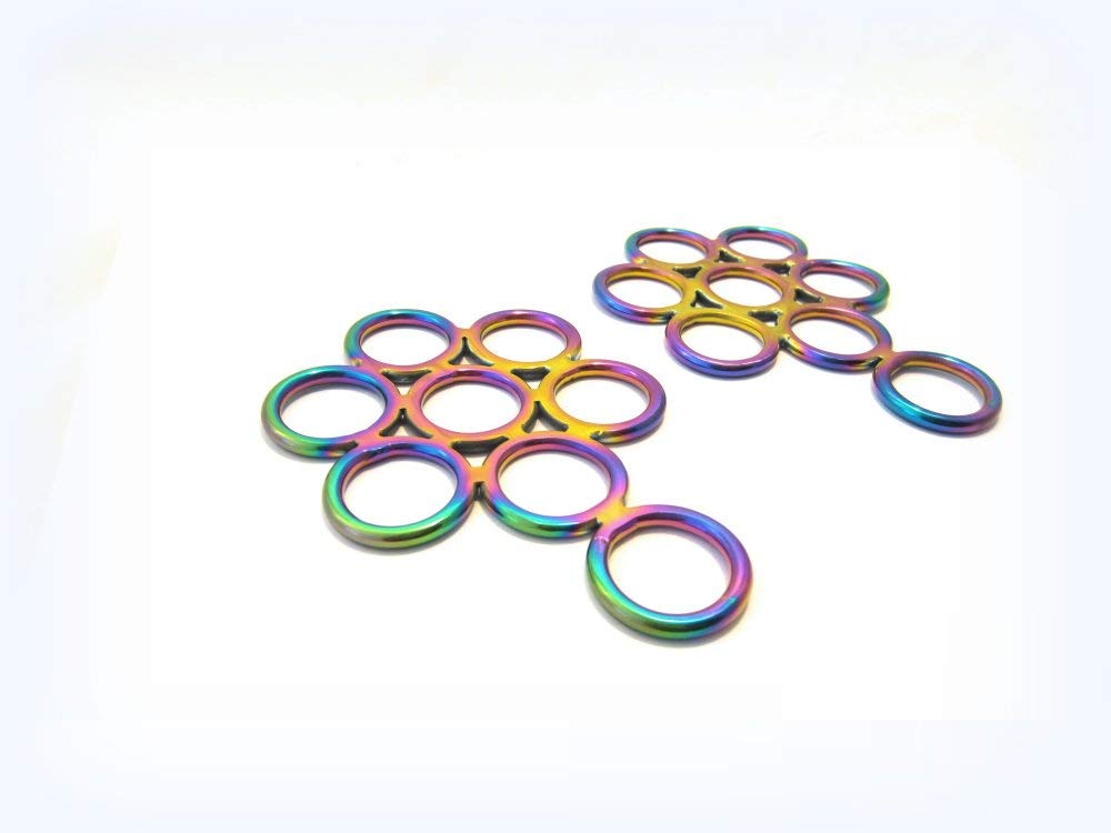 Regenbogenfarben - Gebissloser Zaum Hackamore Flower - Multicolour Rainbow
