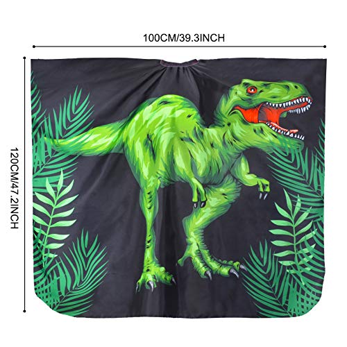 image for PAMAID Kids Haircut Cape Waterproof Barber Cape Cover, Dinosaur Hair C