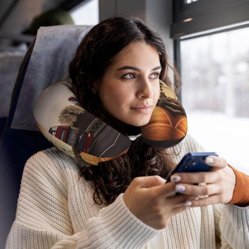 Almohada ajustable de poliéster para viajes cervical miniatura 6