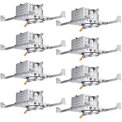 TORCHSTAR 8-Pack 4 Inch Shallow New Construction Recessed Housing Cover