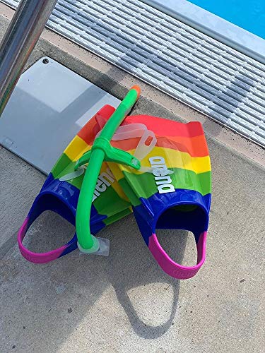 Canetas de natação Arena Powerfin PRO, douradas, 42-46