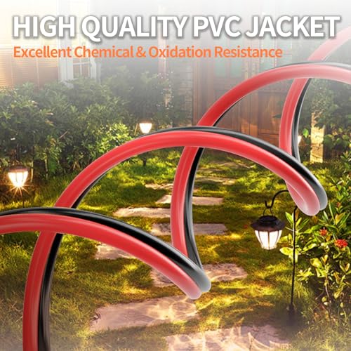 Image of Energeaster 14 Gauge Wire 100FT, 2 Conductors Electrical Wire Red Black Cable, Low Voltage 14 AWG Copper Clad Aluminum Extension Cord for Speaker Wire, LED, Automotive 12V /24V DC (Pack of 3)