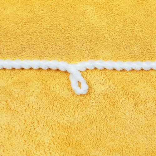 Image of Story@Home Kids Microfiber Bath Towel with Bunny Design | Quick Dry & Soft | 300 GSM | 120 x 70 cm | Lightweight Pool, Beach & Bath Towel for Boys & Girls | Yellow