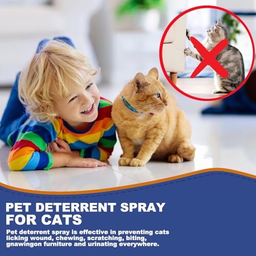 Runmat Cat Deterrent Spray Cat Spray Indoor, Effective Cat Scratch Furniture Protector Stay Away From Restricted Areas-For Pet Behavior Training-Indoor & Outdoor Deterrent thumb #1