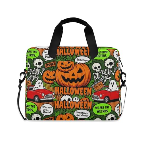 Bolso para portátil de 15.6 pulgadas, naranja y negro miniatura 1