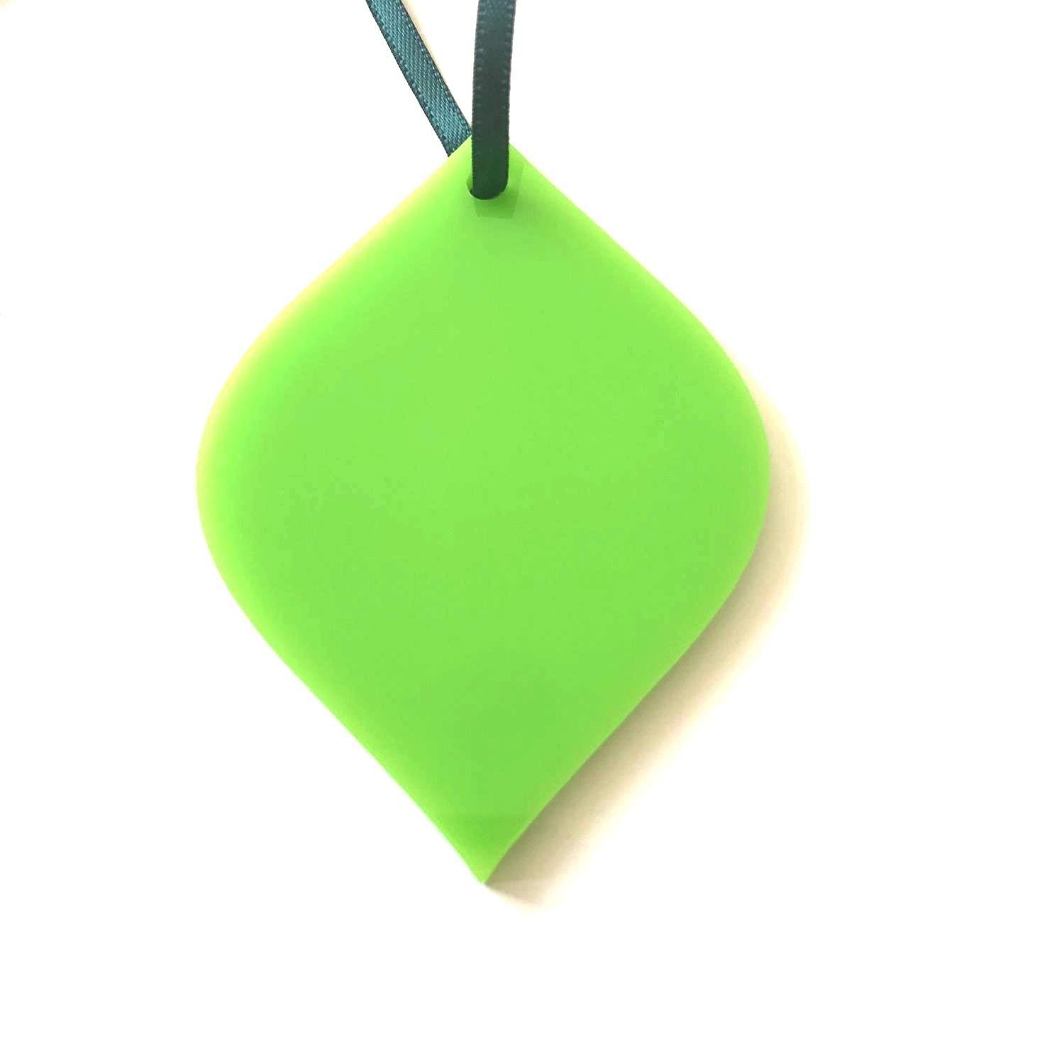 Super Cool Creations Diamond Bauble Christmas Tree Decoration - Lime Green - Large 14 cm