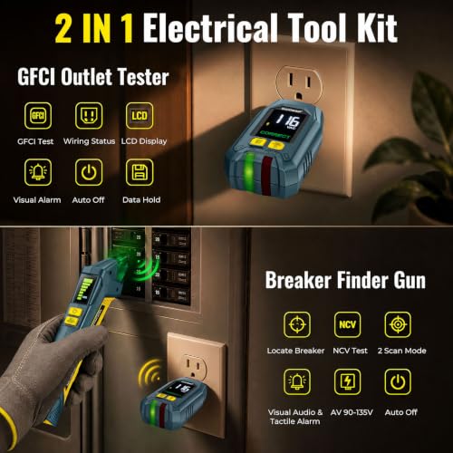 Image of Goldeep CBF05 Circuit Breaker Finder with GFCI Tester-Lemon Yellow