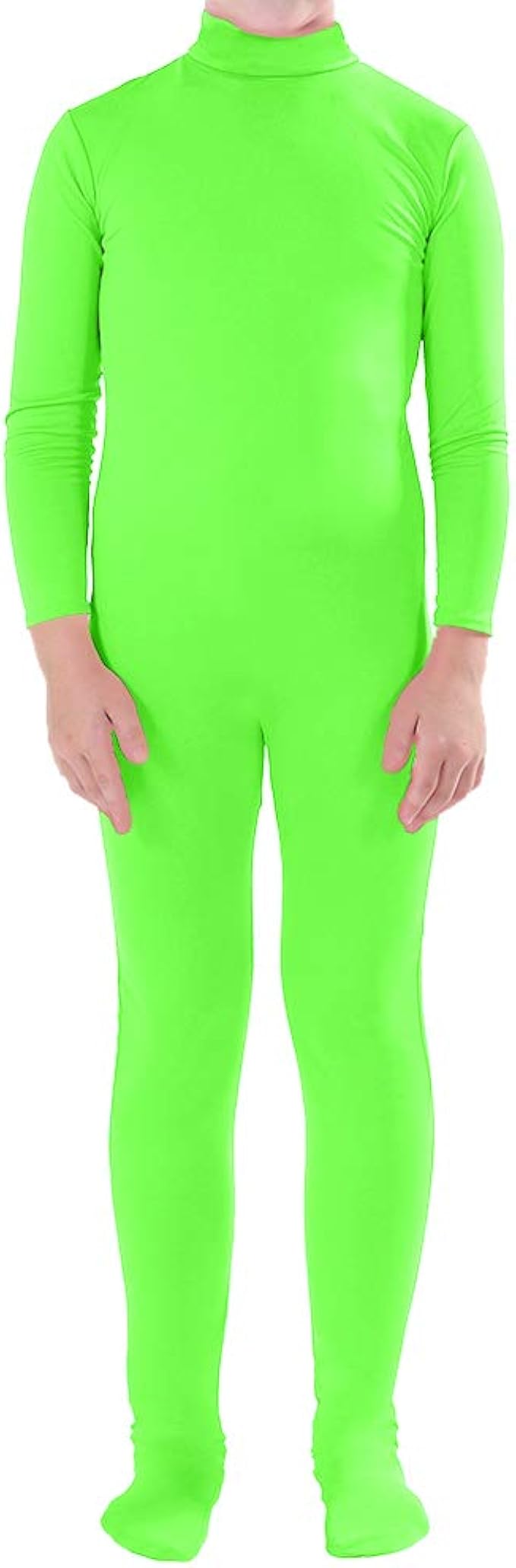 Muka Zentai Unitard Bodysuit Halloween Costume Catsuit DancewearLime