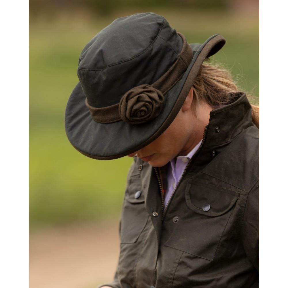 WALKER AND HAWKES - Cappello da Donna in Cera Windsor con Dettaglio Floreale