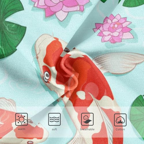 Red Koi Fish Pink Flowers Blue Little Girl Panties Girls Underwear Toddlers Cotton Designer Briefs Undies Kids 2t3