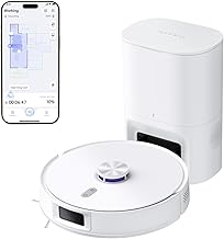 NARWAL Freo S Robot Vacuum Cleaner, 8000Pa, 8N Effective Cleaning, 3.5L Automatic Emptying Station, LDS Laser Navigation and 3D Mapping, Remote Control via APP