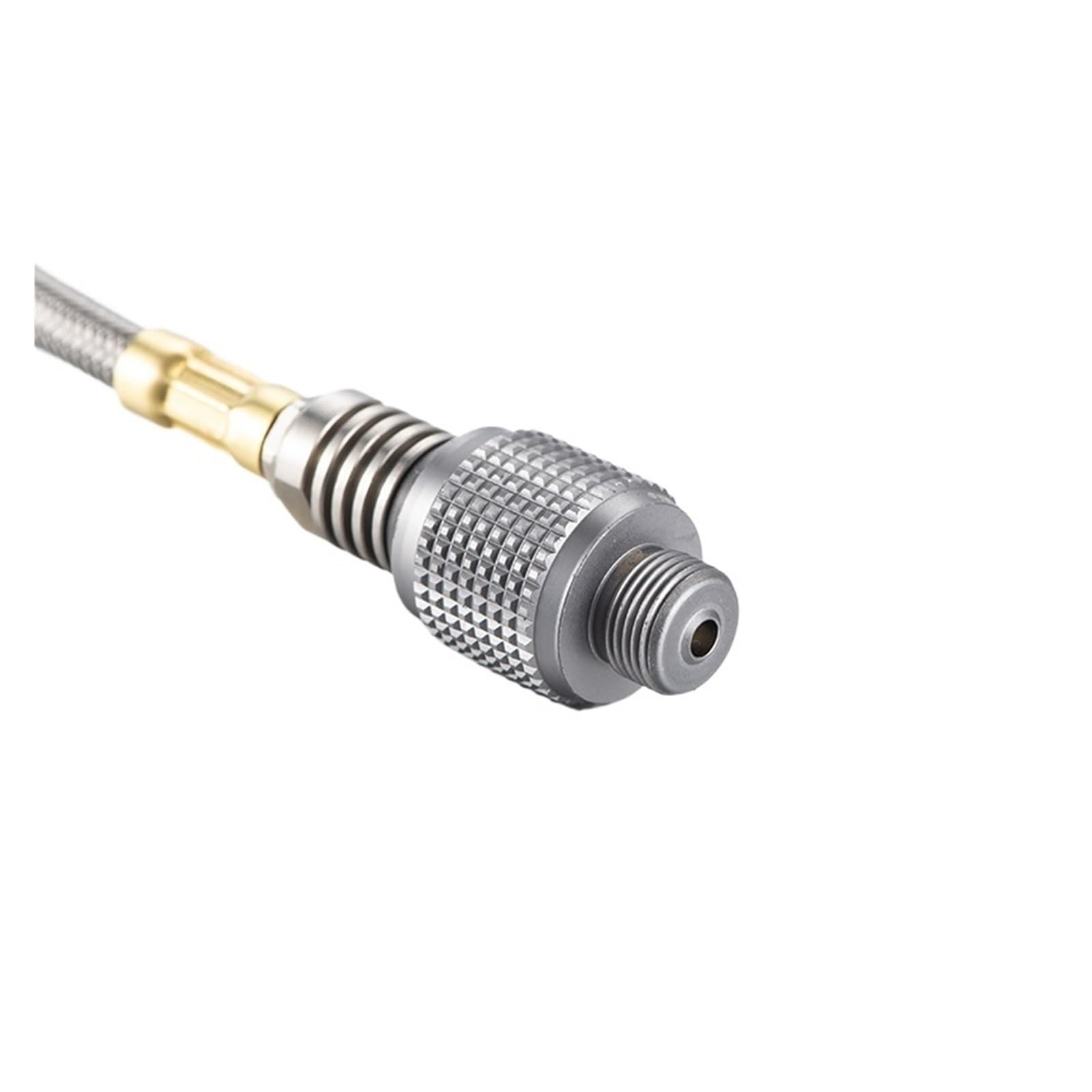 Gasanschlussleitung Edelstahl-Gewebeschlauchpaket 0,5/1 m Outdoor-Camping-Gaskartuschen-Wanderkocher und Zubehör-Adapter-Verlängerungsschlauch(0.7m hose with valve)