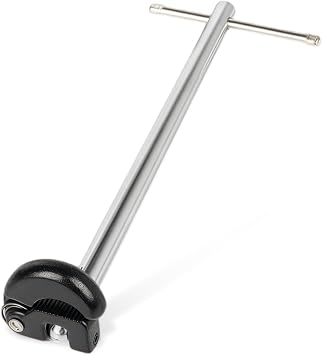 11" Basin Wrench, Adjustable Sink Faucet Wrench with Jaw 3/8" to 1-1/4", Tap Nut Basin Spanner for Faucet Hex Nuts Install and Repair Under Sink