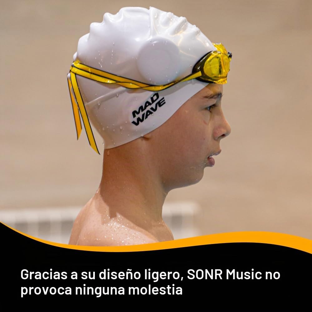 SONR Reproductor de música subacuático de oreja abierta para nadadores, auriculares de natación, reproductor MP3 de conducción ósea impermeable, auriculares de natación subacuática con Bluetooth