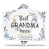 Mothers day grandma gifts gift for grandma wearable blanket great grandma hoodie blanket from grandkids thoughtful grandma hooded blanket 47×72 in for birthday grandparents day christmas  urban country home decor