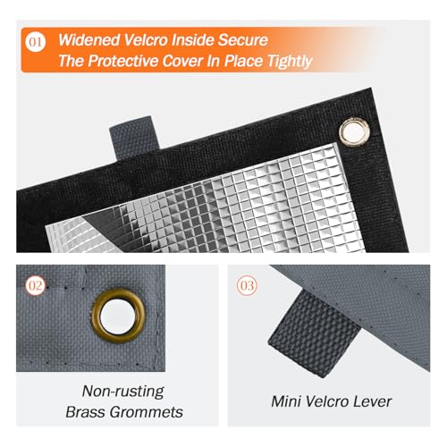 Image of Backflow Preventer Insulation Cover for Vacuum Breaker, 21 inch W x 16 inch H, Grey