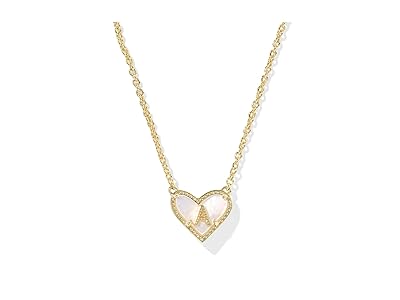 Kendra Scott Heart Letter A Short Pendant Women