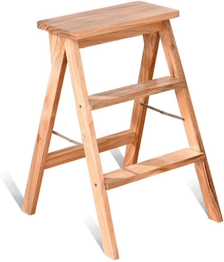 Escabeau multifonction en bois pour l'accès aux placards