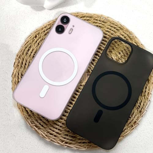 Image of COLORflow Back Cover Compatible with Nothing Phone 2 5G | Black Matte Finish | MAG-Safe | Slim Soft Touch Case with Anti-Slip Grip & Camera Protection