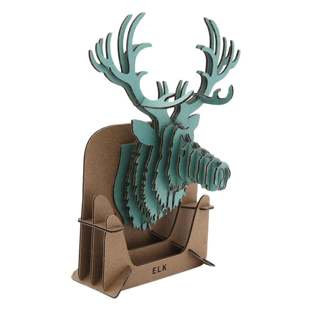 SECRET DESIRE Elk Head Design 3D Puzzle Crafts Christmas Gifts Home Decorations DIY Supply