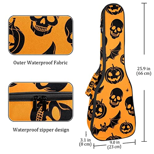 Housse de ukulélé avec sangle réglable – Motif tête de mort – Pour ukulélé - Les Beatles, Paul McCartney, John Lennon, RIngo Starr, George Harrison Housse de ukulélé avec sangle réglable - Motif tête de mort - Pour ukulélé – Image 5