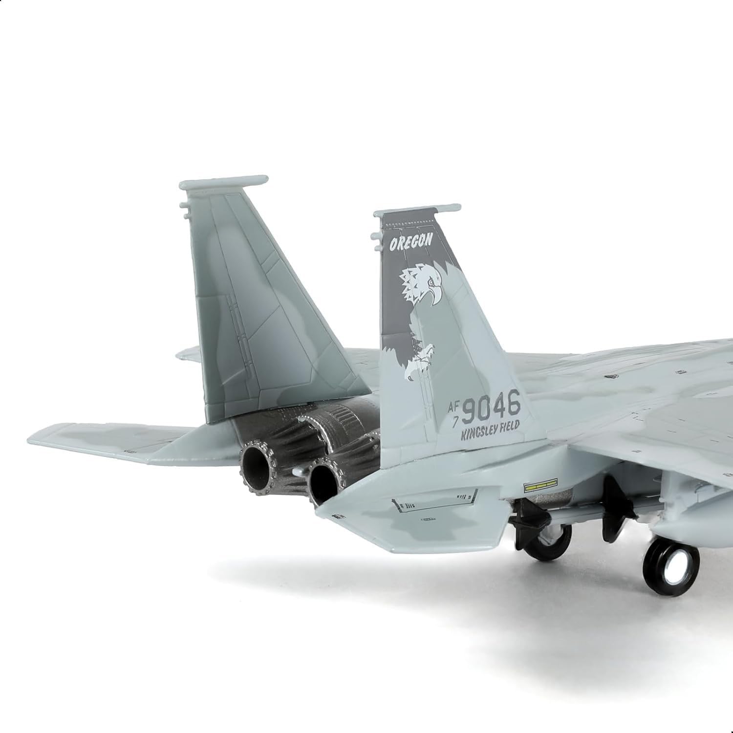 NUOTIE 1/100 F-15C Eagle Fighter 79-0046 Model Diecast Metal Aircraft Model Military Fighter Aircraft Model with Stand for Adult Military Enthusiast Collection Display or Gift