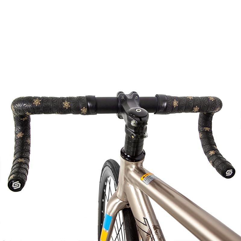 Nastro Antiscivolo Per Manubrio Bici Da Strada – Kit 2 Rotoli Con Tappi E Finiture, Impugnatura Morbida Per Ciclismo E MTB (Nero)