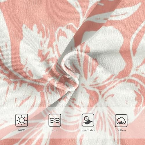 Floral Leaves Peach Pink Girl Panties Cute Toddler Underwear Custom Cotton Animal Briefs Underpants 2t3