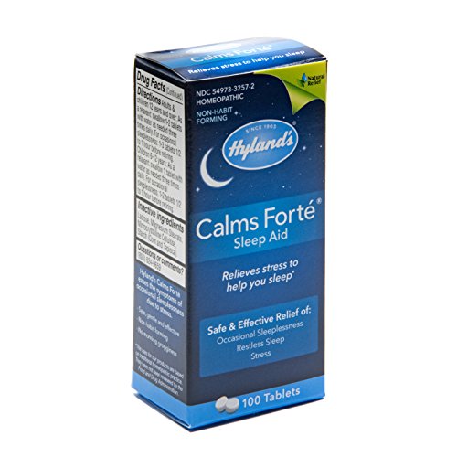 Hyland's Naturals Calms Forte Sleep Aid Tablets, Multi, Unflavored, 100 Count - Thumbnail 3