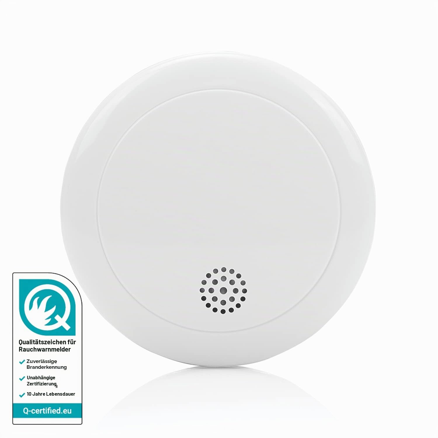 Smartwares Rauchmelder – Q-Gütesiegel, 3er-Paket, 10 Jahre Batterielebensdauer, Prüftaste, 85 dB, RM218/3