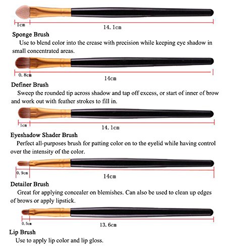 CINEEN Set da 20 Pennelli Professionali per