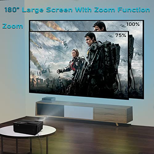 Image of E GATE K9 HD with Free Amazon Fire TV Stick, FHD 1080 Support & 720p Native, 4000 Lumens LED 390 ANSI Home Cinema Projector, 180 inch max Screen (457 cm) | (E09k61) (Black)