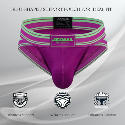 JOCKMAIL 3PCS/Pack Men Underwear Briefs Mens Breathable Briefs Athletic Underwear Mens Briefs Underwear Pack2
