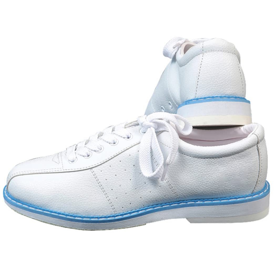 SDEQA Chaussures De Bowling Hommes Femmes Cuir Léger Bowling Chaussures De Sport Antidérapantes