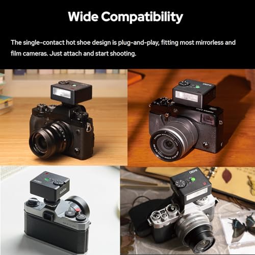 Image of Godox iM30 Camera Flash,Mini Flash Speedlite,GN15 with 13 Levels Flash Power, CCT 6500K±200K with S1 /S2 Optical Control for Fuji, for Canon, for Nikon, for Sony, for Olympus Camera